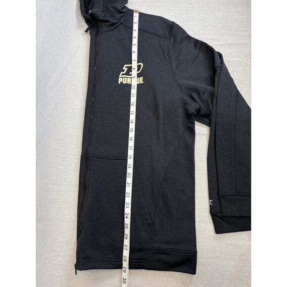 Purdue Boilermakers Mens XL Champion brand Dark Gray full zip hooded sweatshirt - Picture 2 of 8